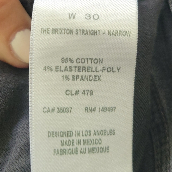 Joe’s 30 The Brixton Straight & Narrow High Rise Jeans Raw Hem Urban Streetwear - Picture 10 of 11
